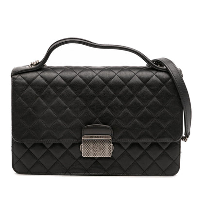 Chanel Medium Quilted Goatskin Cc University Flap