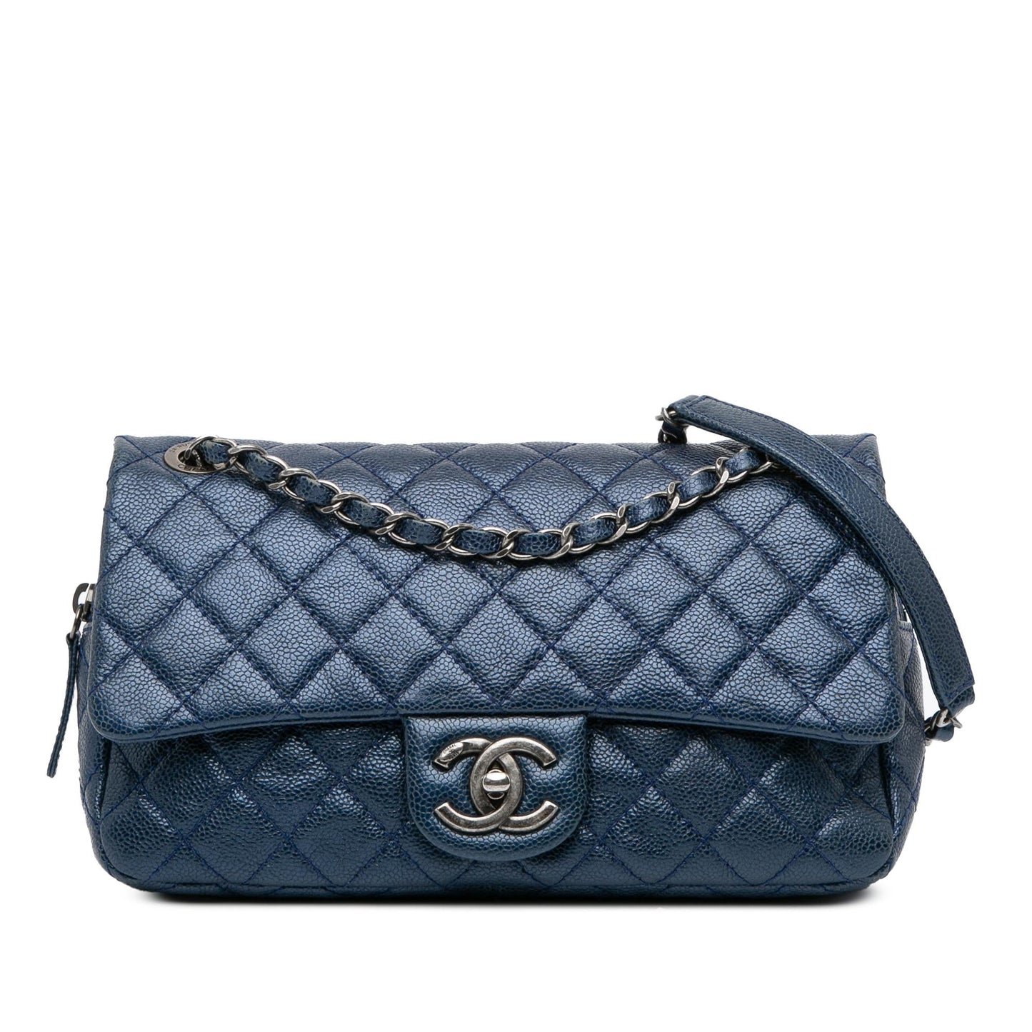 Chanel Gabrielle Caviar Blue Shoulder Bag Style 3