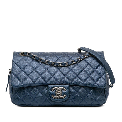 Chanel Gabrielle Caviar Blue Shoulder Bag Style 3