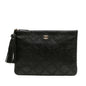Chanel Medium Quilted Lambskin Double Stitch Tassel O Case Clutch