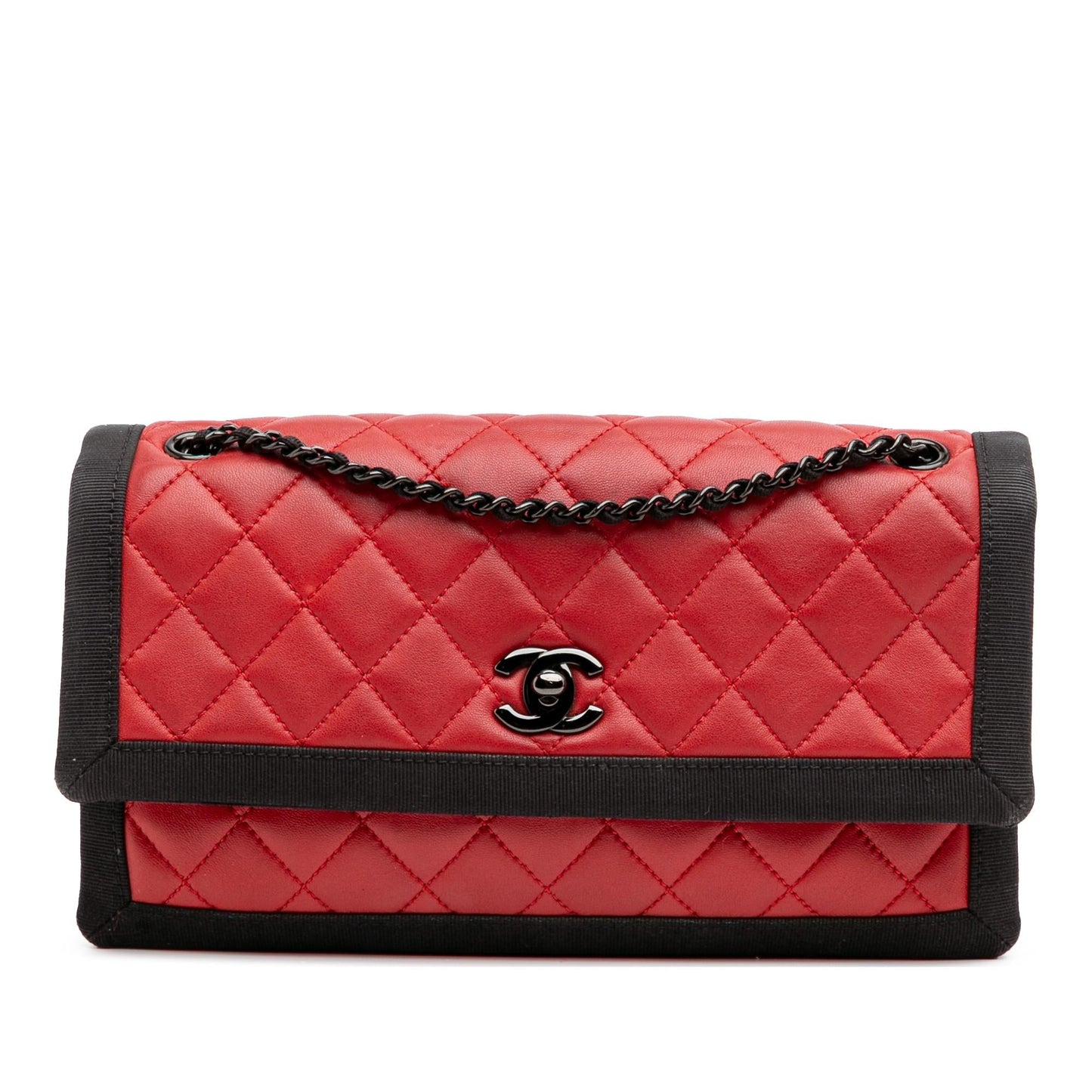 Chanel Gabrielle Lambskin Black Shoulder Bag Style 77