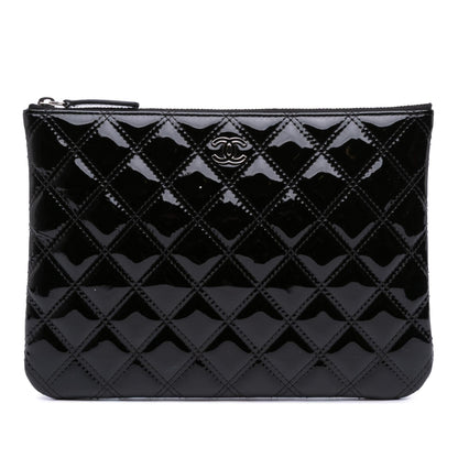 Chanel Gabrielle Patent Leather Black Shoulder Bag Style 19