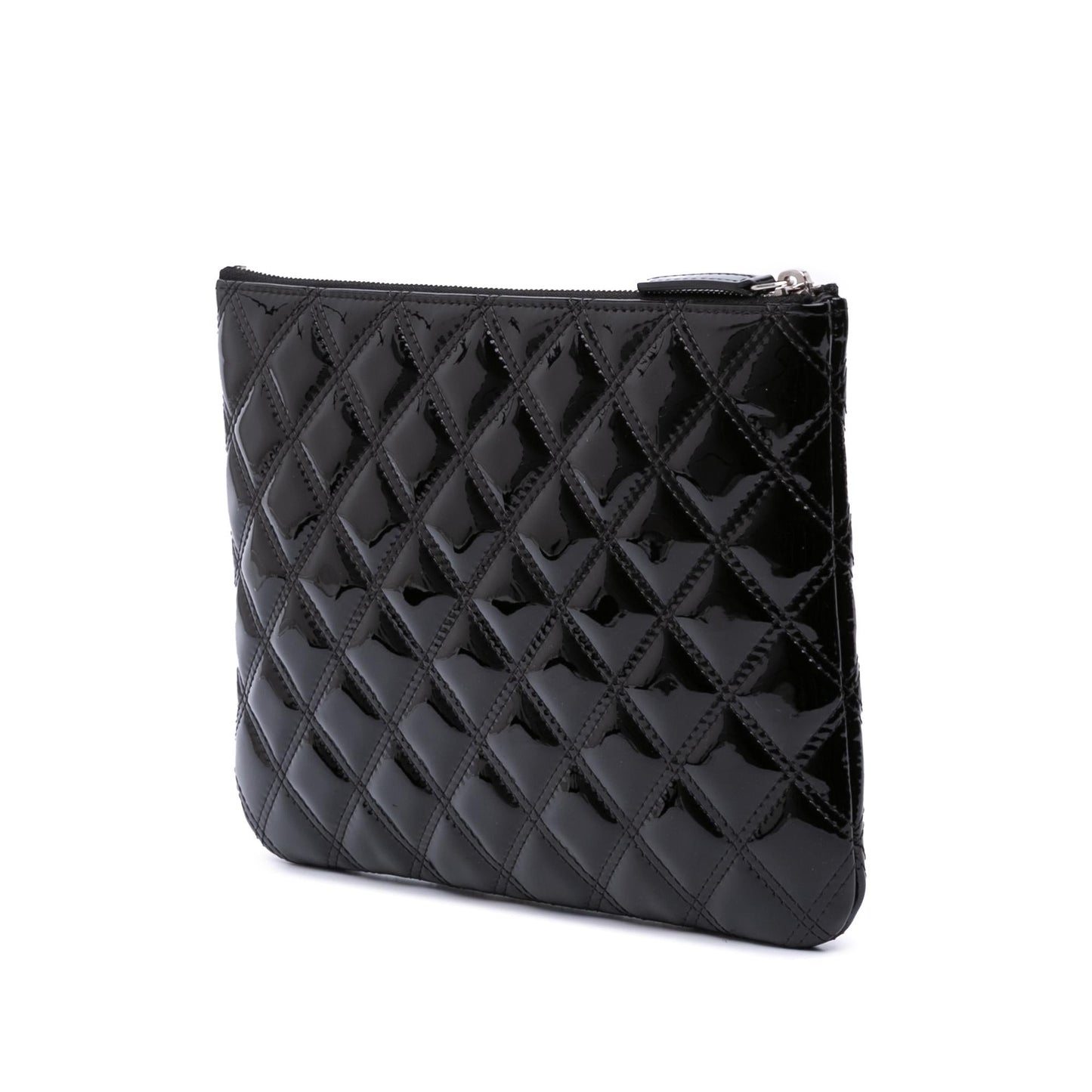 Chanel Gabrielle Patent Leather Black Shoulder Bag Style 19