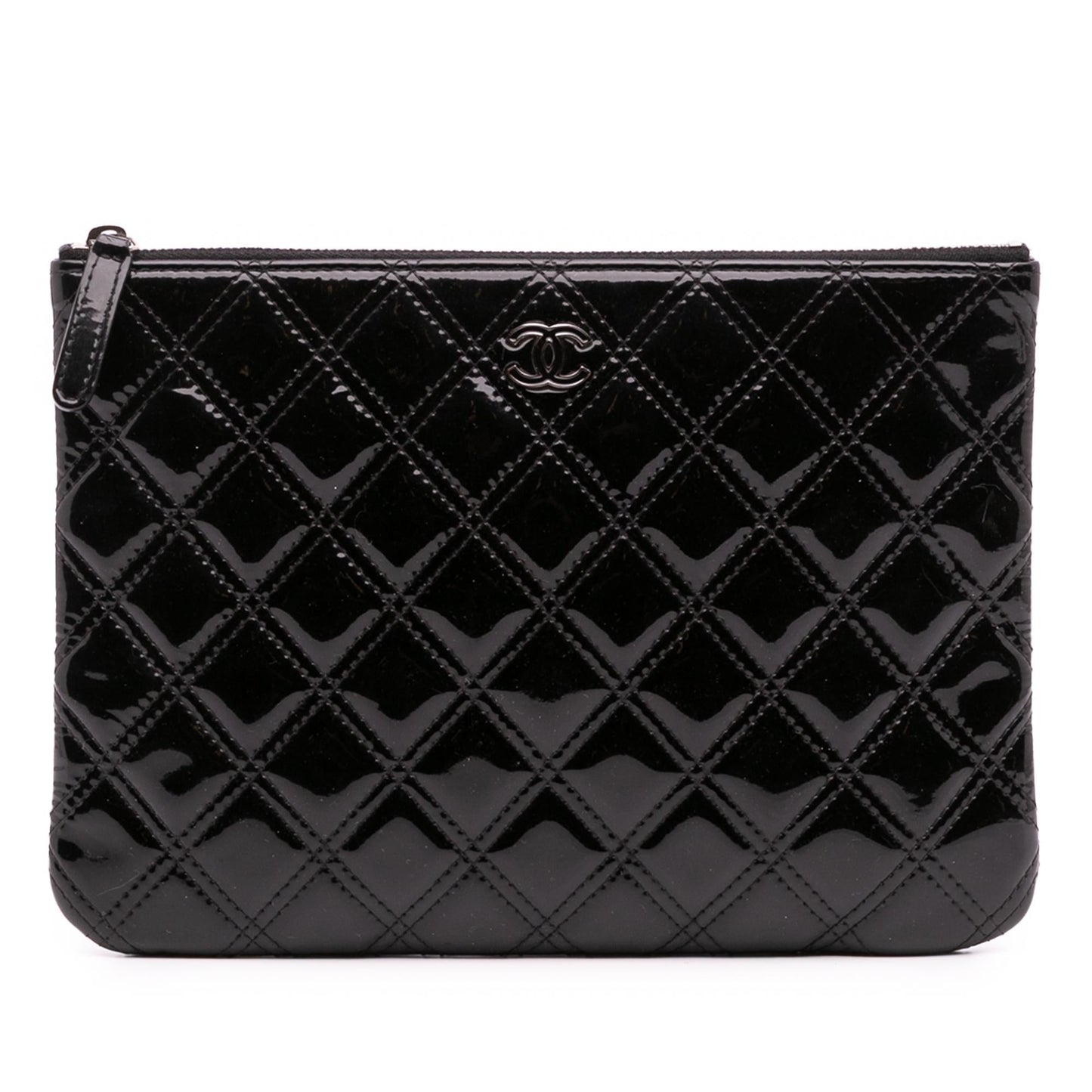 Chanel Gabrielle Patent Leather Black Shoulder Bag Style 18