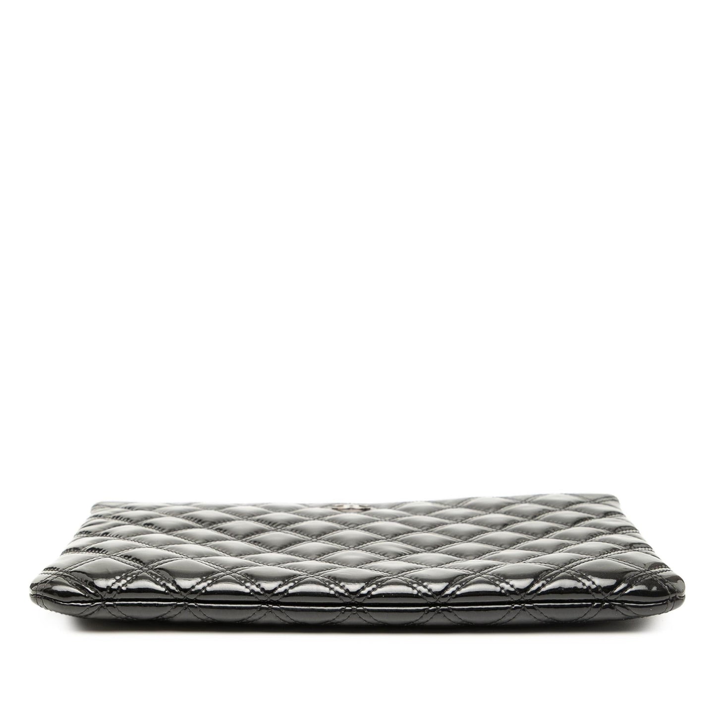 Chanel Medium Quilted Patent O Case Clutch