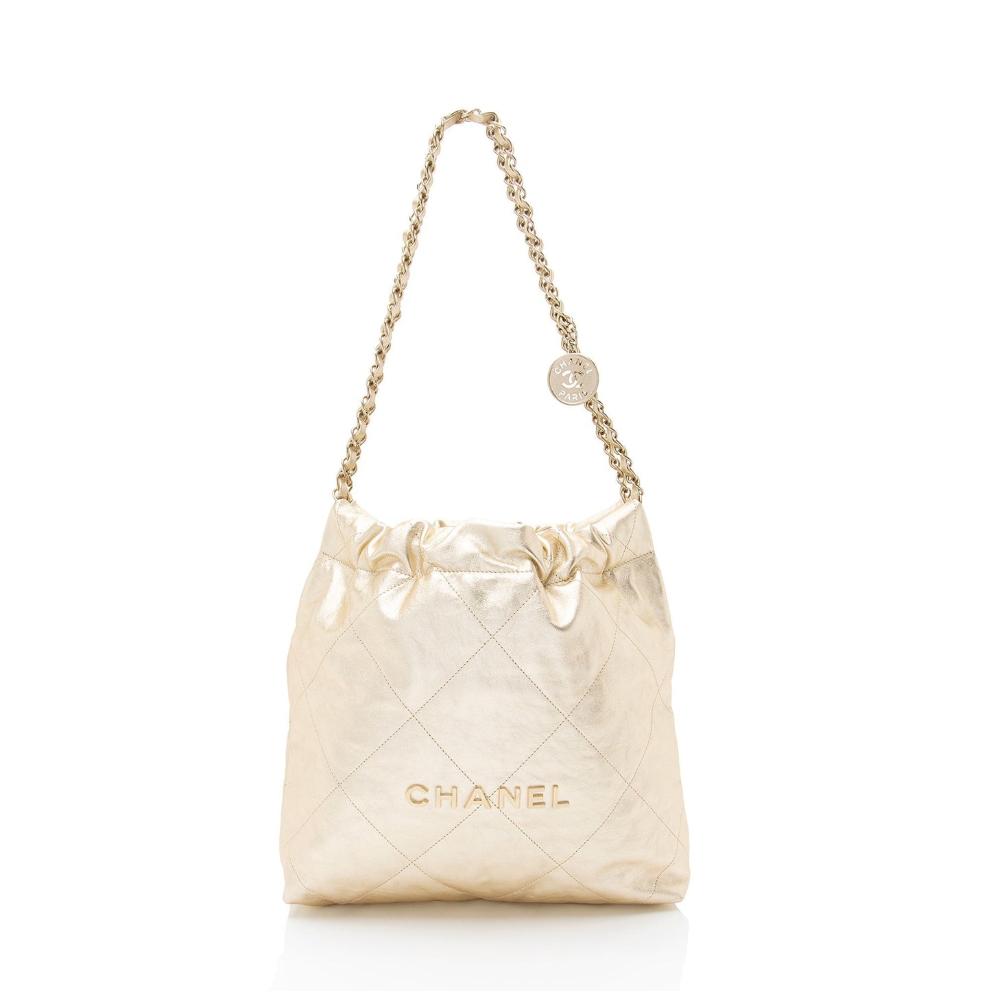 Chanel Metallic Calfskin Chanel 22 Small Shoulder Bag