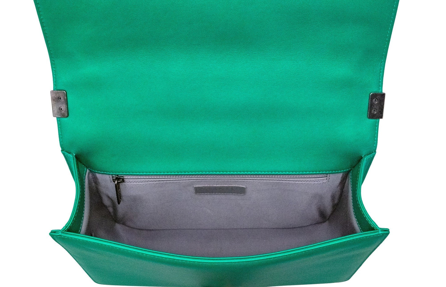 Chanel Boy Medium Calfskin Green Handbag