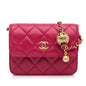 Chanel Mini Cc Matelasse Pearl Crush Lambskin Crossbody Bag