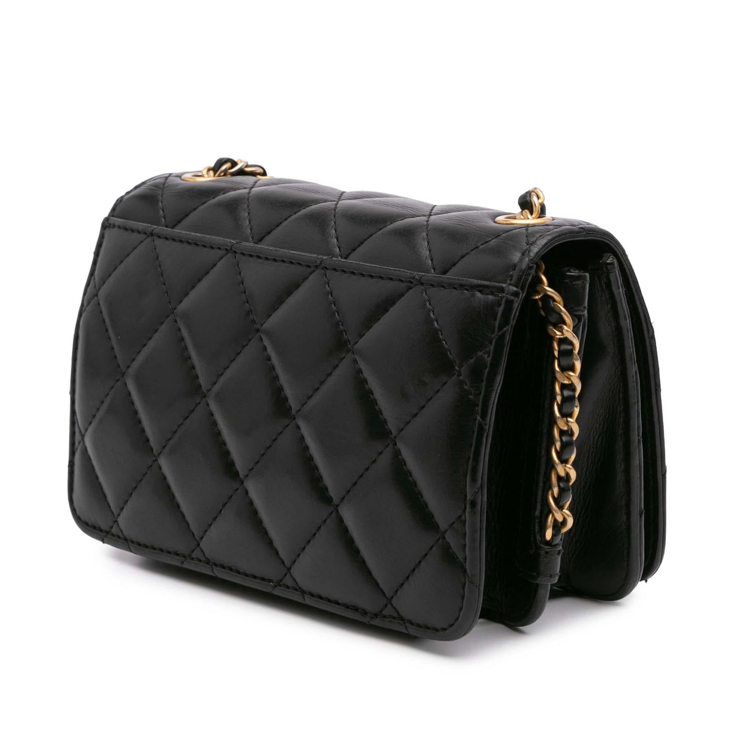 Chanel Mini Cc Quilted Lambskin Full Flap