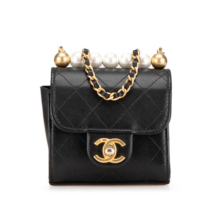Chanel Gabrielle Black Shoulder Bag Black