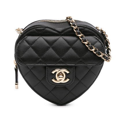 Chanel Gabrielle Lambskin Black Crossbody