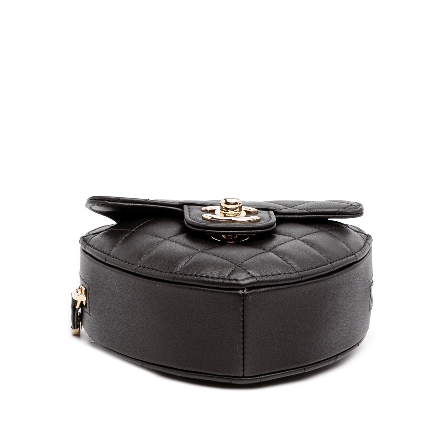 Chanel Mini Lambskin Cc In Love Heart Crossbody