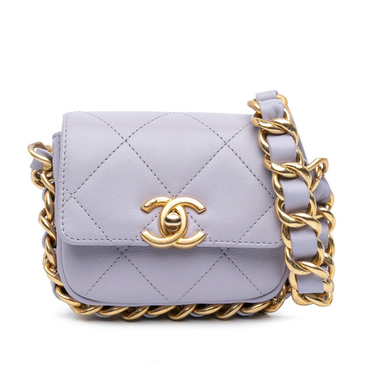 Chanel Gabrielle Calfskin Tan Shoulder Bag Calfskin