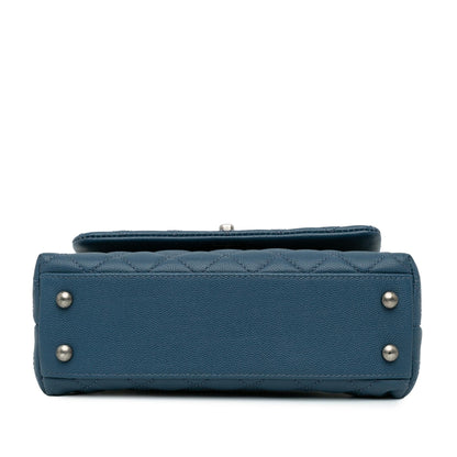 Chanel Mini Quilted Caviar Coco Top Handle Bag