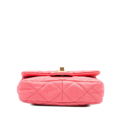 Chanel Gabrielle Lambskin Pink Shoulder Bag Lambskin