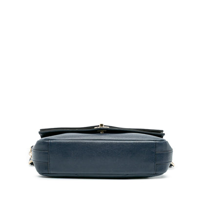 Chanel Gabrielle Quilted Blue Shoulder Bag