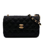 Chanel Mini Rectangular Cc Quilted Satin Flap