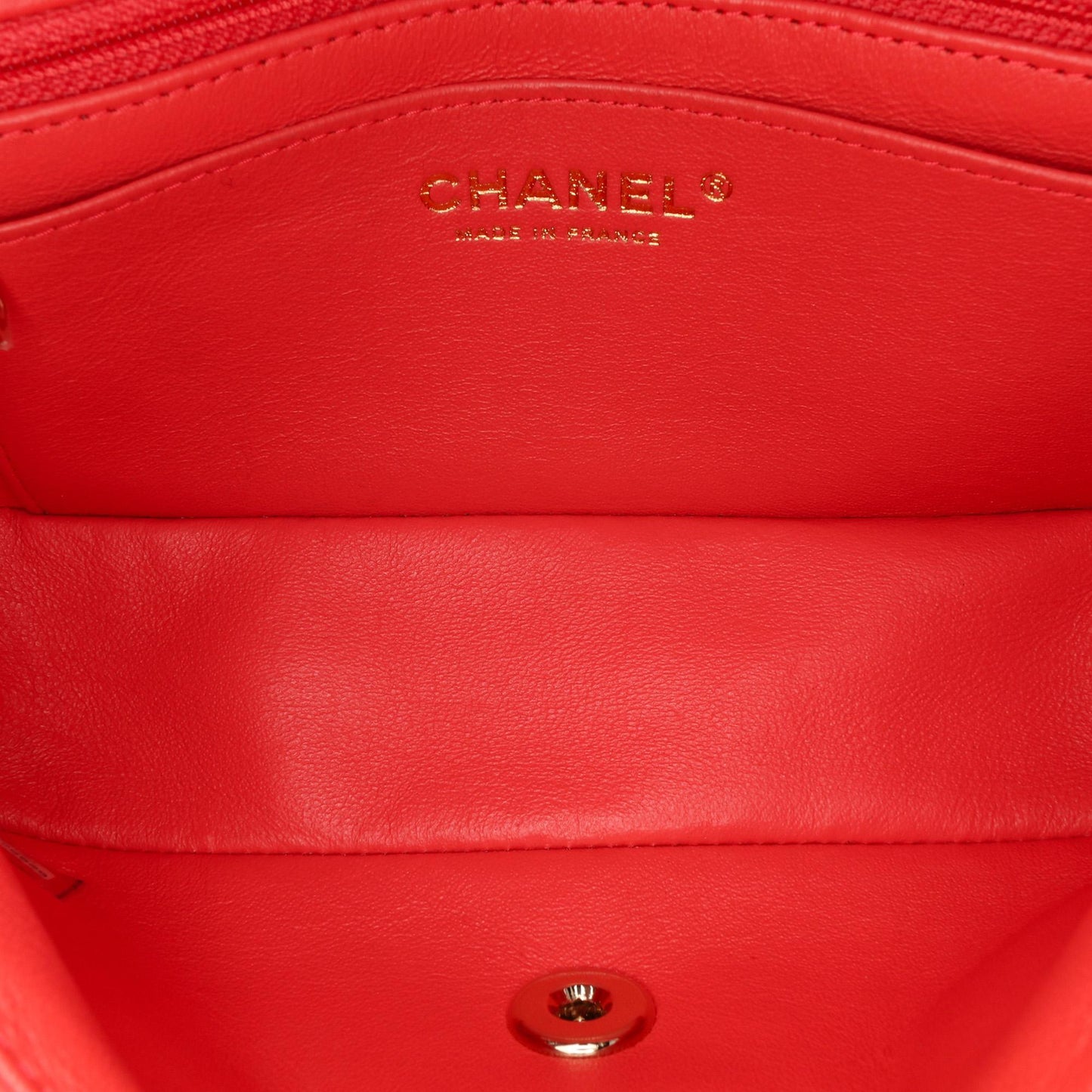 Chanel Gabrielle Lambskin Red Shoulder Bag Lambskin