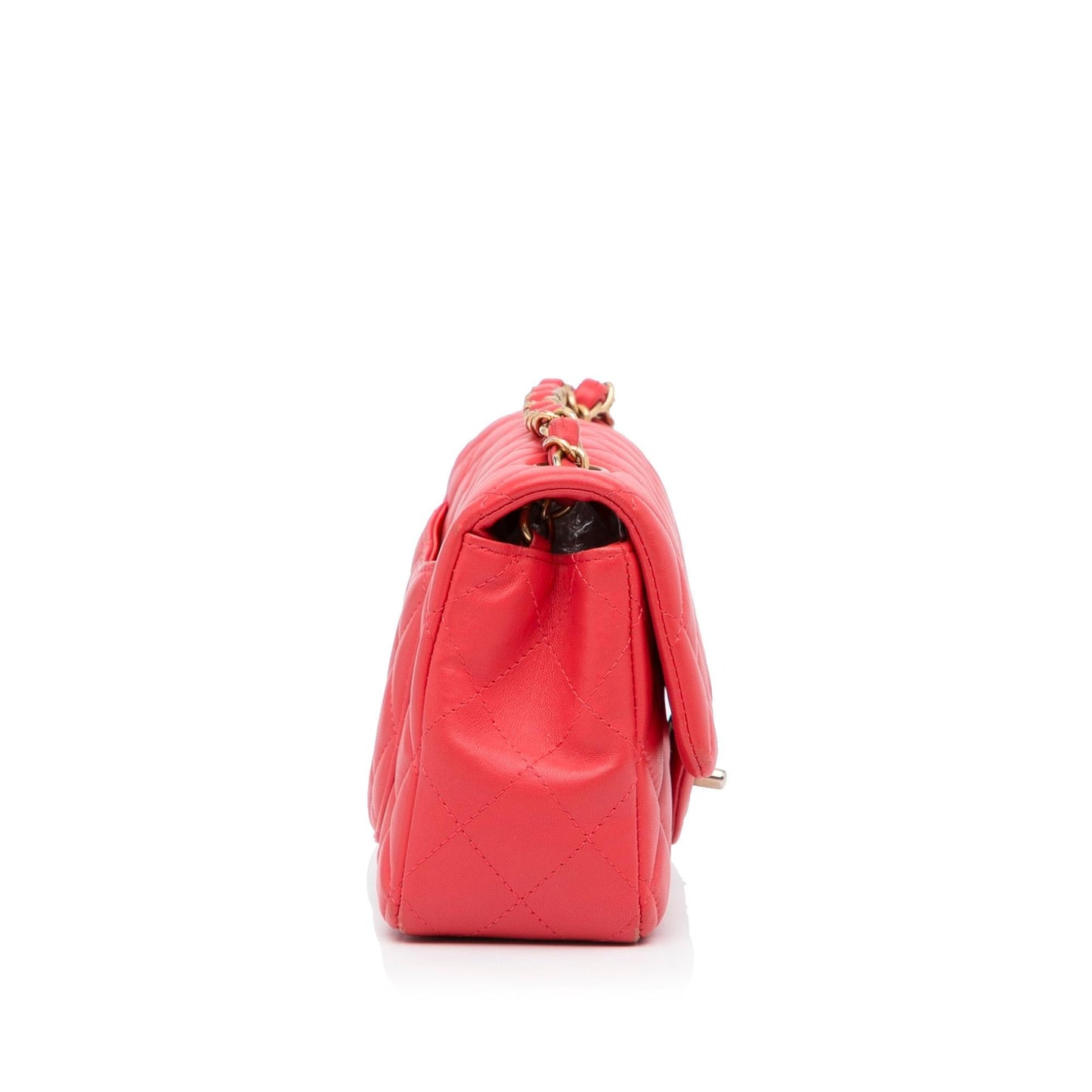 Chanel Gabrielle Lambskin Red Shoulder Bag Style 17