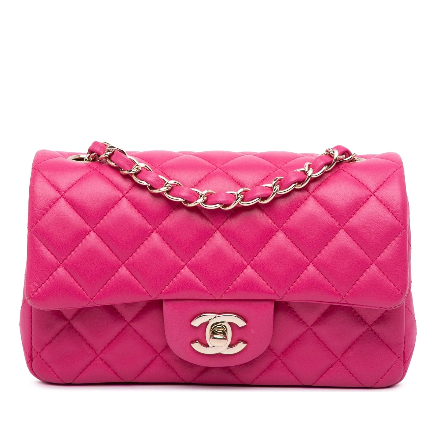 Chanel Gabrielle Lambskin Pink Shoulder Bag Style 10