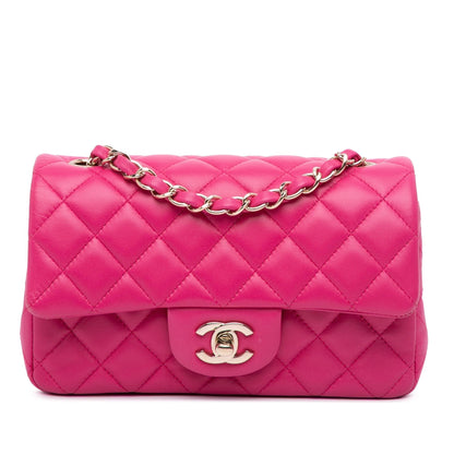 Chanel Gabrielle Lambskin Pink Shoulder Bag Style 10