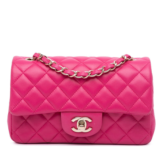 Chanel Gabrielle Lambskin Pink Shoulder Bag Style 10