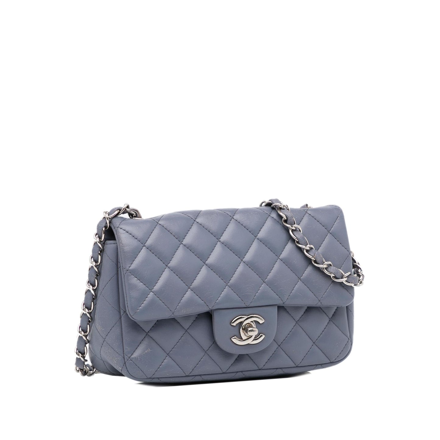 Chanel Gabrielle Lambskin Grey Shoulder Bag Lambskin