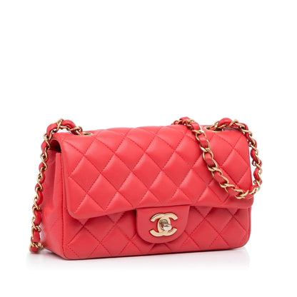Chanel Gabrielle Lambskin Red Shoulder Bag Style 7