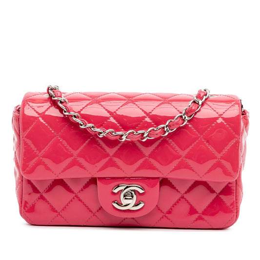 Chanel Gabrielle Patent Leather Pink Shoulder Bag Style 2