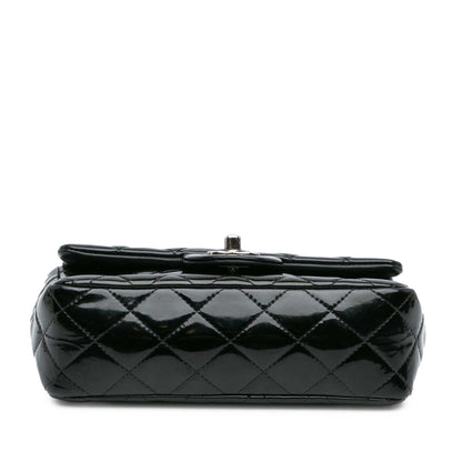 Chanel Gabrielle Patent Leather Black Shoulder Bag Style 11