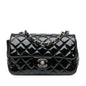 Chanel Gabrielle Patent Leather Black Shoulder Bag Patent Leather
