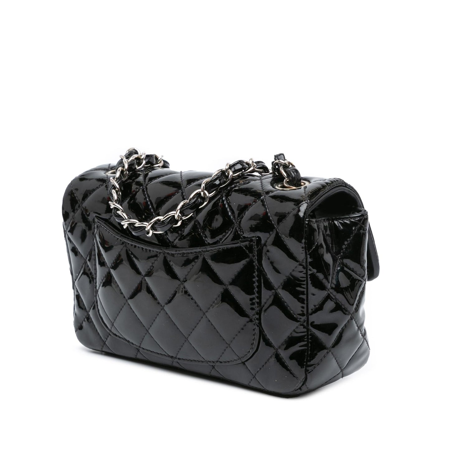 Chanel Gabrielle Patent Leather Black Shoulder Bag Patent Leather