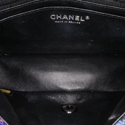 Chanel Gabrielle Tweed Blue Shoulder Bag