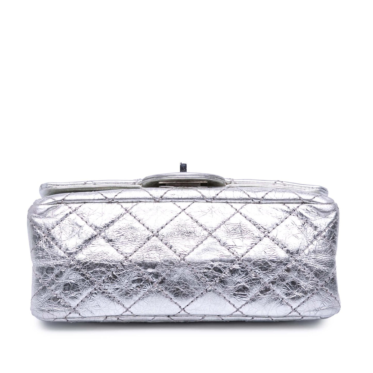 Chanel Mini Reissue 2 55 Metallic Aged Calfskin Double Flap 224