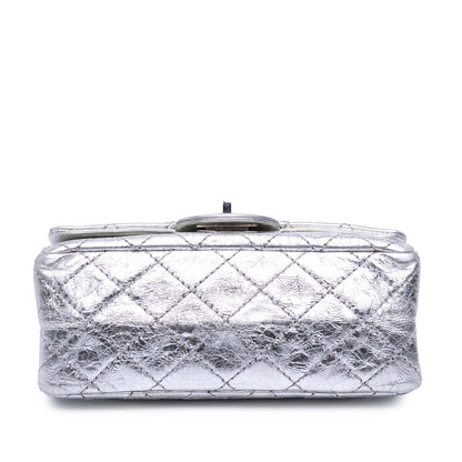 Chanel Mini Reissue 2 55 Metallic Aged Calfskin Double Flap 224