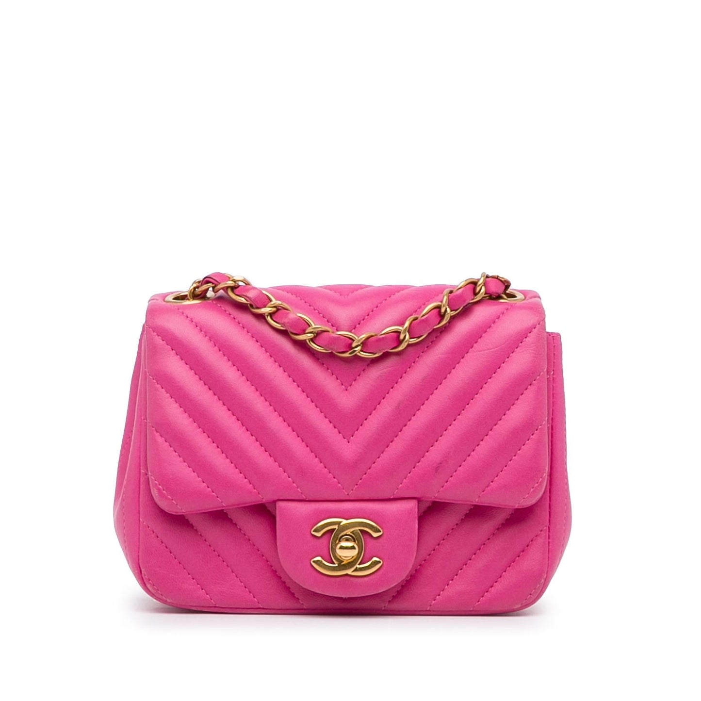 Chanel Gabrielle Lambskin Pink Shoulder Bag Style 6