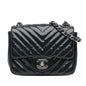 Chanel Gabrielle Patent Leather Blue Shoulder Bag Patent Leather
