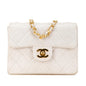 Chanel Gabrielle Lambskin White Shoulder Bag Style 8