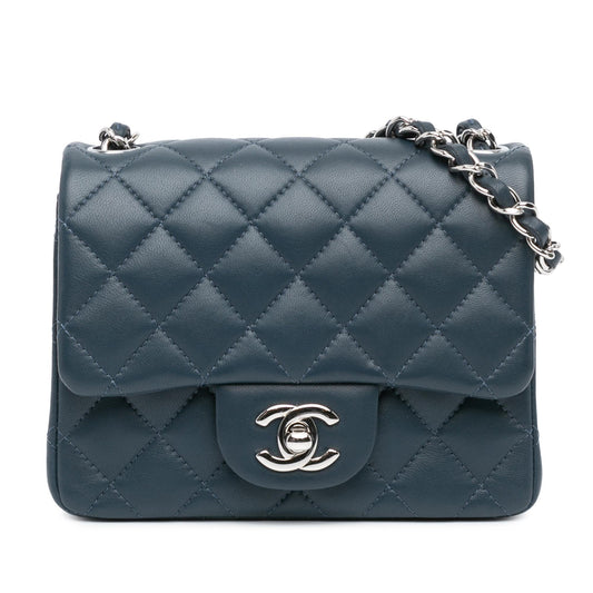 Chanel Gabrielle Lambskin Blue Shoulder Bag Style 10