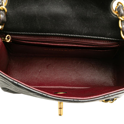 Chanel Gabrielle Lambskin Black Shoulder Bag Style 62
