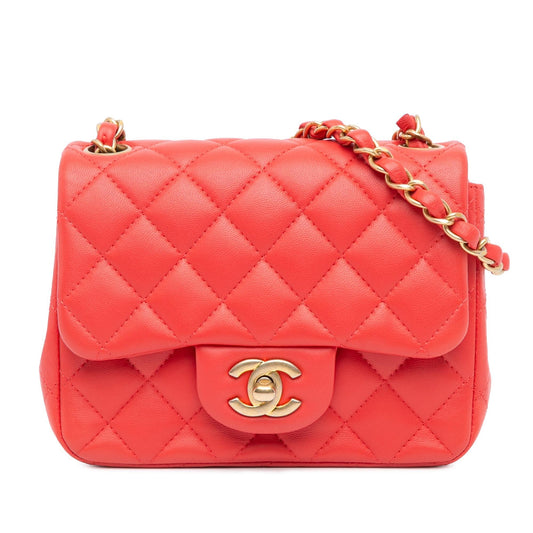 Chanel Gabrielle Lambskin Red Shoulder Bag Style 4