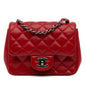 Chanel Gabrielle Lambskin Red Shoulder Bag Style 5