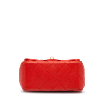 Chanel Gabrielle Lambskin Red Shoulder Bag Style 6