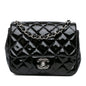 Chanel Gabrielle Patent Leather Black Shoulder Bag Style 16