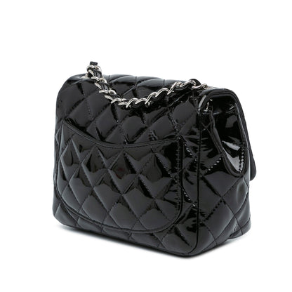 Chanel Gabrielle Patent Leather Black Shoulder Bag Style 16