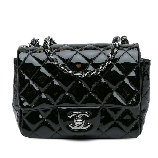 Chanel Gabrielle Patent Leather Black Shoulder Bag Style 15