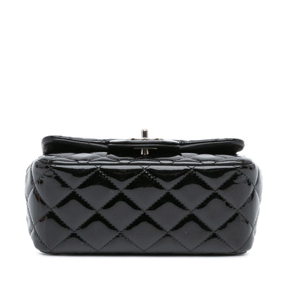 Chanel Gabrielle Patent Leather Black Shoulder Bag Style 17