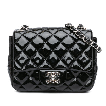 Chanel Gabrielle Patent Leather Black Shoulder Bag Style 17