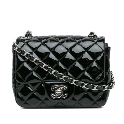 Chanel Gabrielle Patent Leather Black Shoulder Bag Style 9