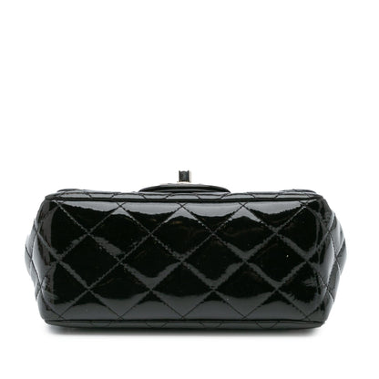 Chanel Gabrielle Patent Leather Black Shoulder Bag Style 6